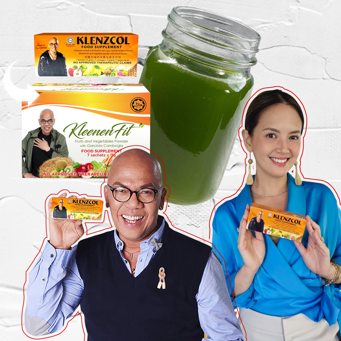 KLENZCOL(NOW KLEENENFIT) Prebiotics and Plant Fiber Drink for Gut Health, Colon Cleanse Fiber Drink 1Box / 7Sachets