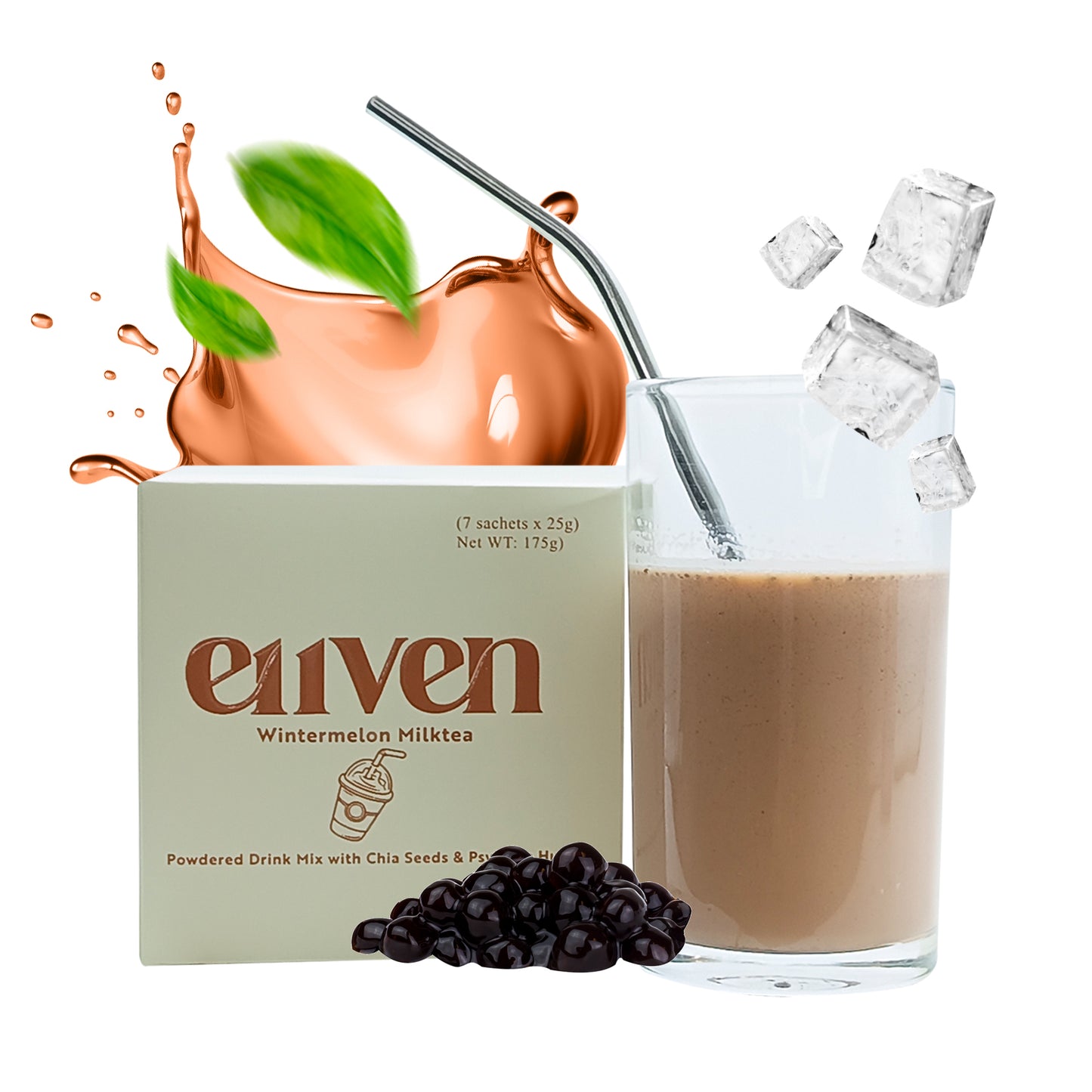 E11VEN Milk-Tea 7 Sachets with Chia Seeds