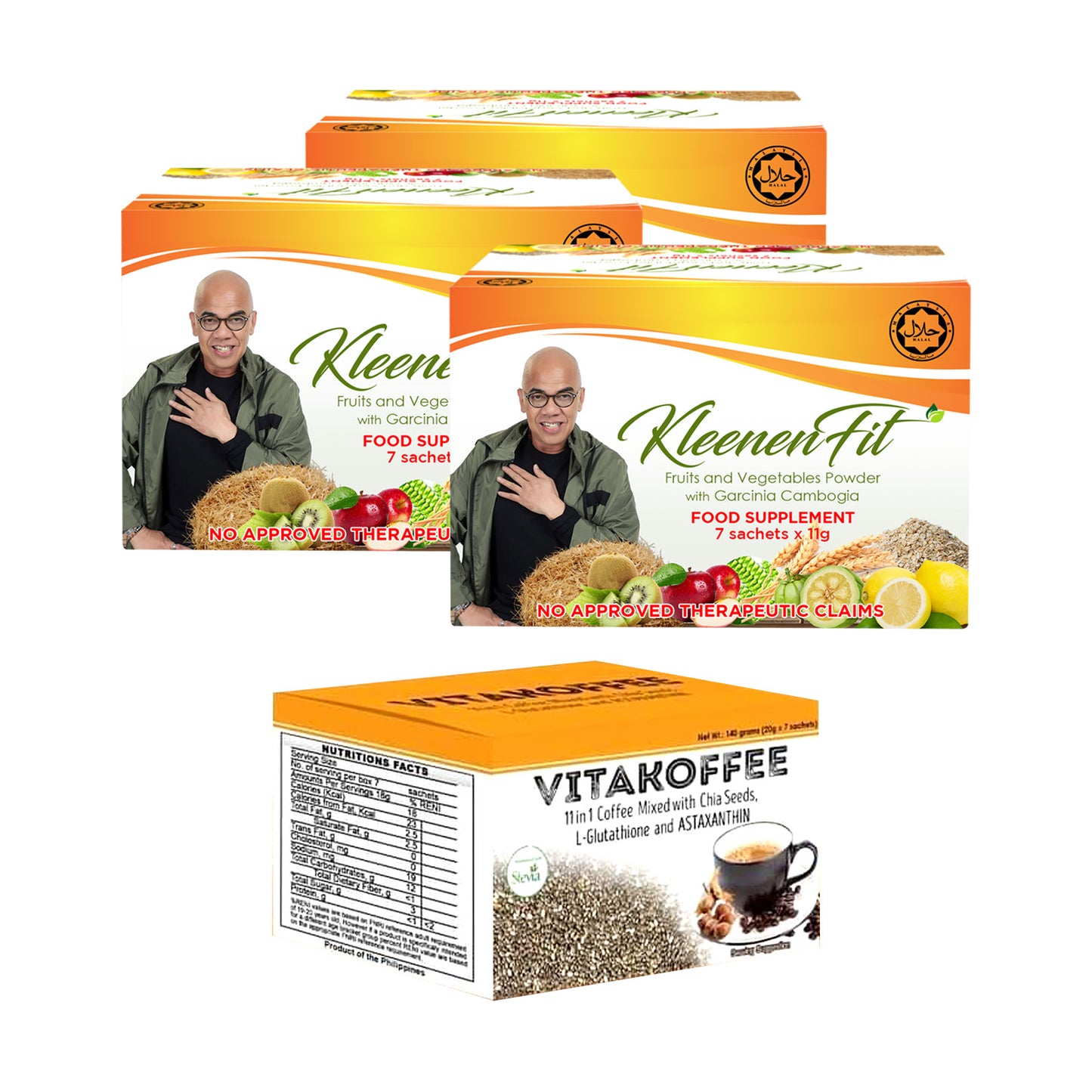 KLENZCOL(NOW KLEENENFIT) Prebiotics and Plant Fiber Drink for Gut Health, Colon Cleanse Fiber Drink 1Box / 7Sachets