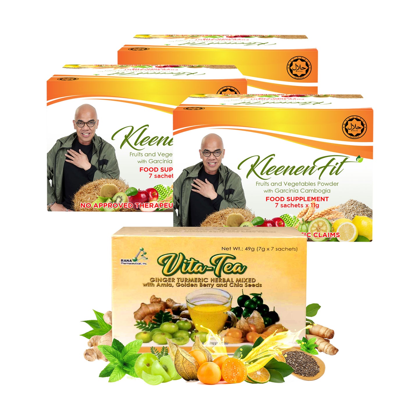 KLENZCOL(NOW KLEENENFIT) Prebiotics and Plant Fiber Drink for Gut Health, Colon Cleanse Fiber Drink 1Box / 7Sachets