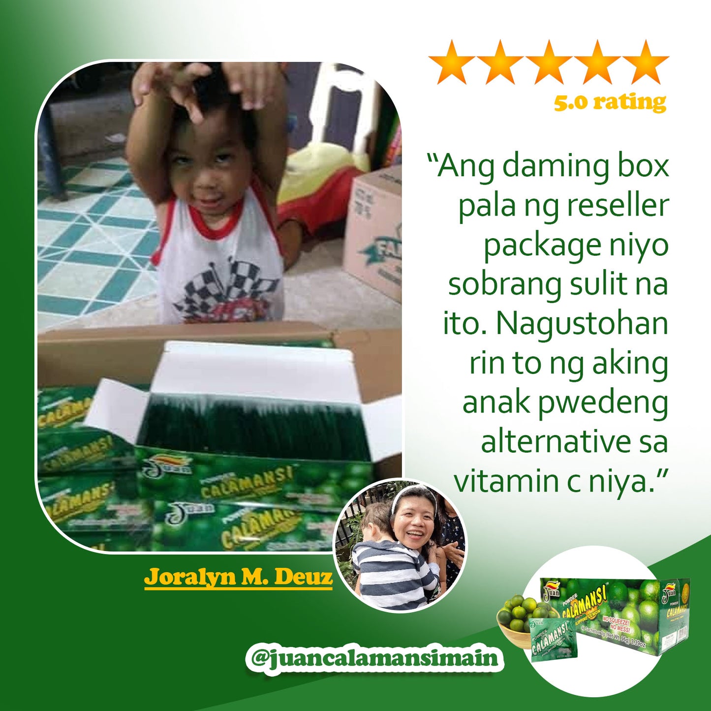 Juan Calamansi - 48 Sachets each Box