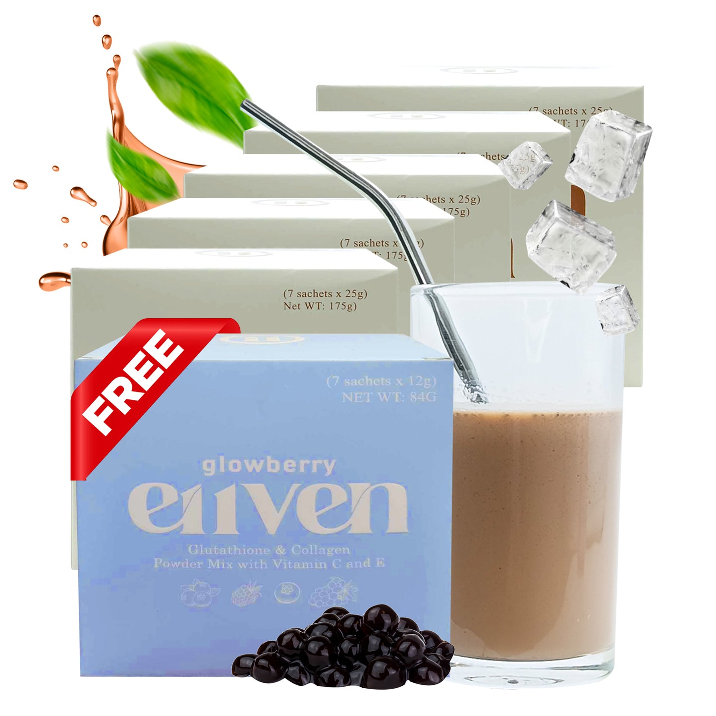 E11VEN Milk-Tea 7 Sachets with Chia Seeds