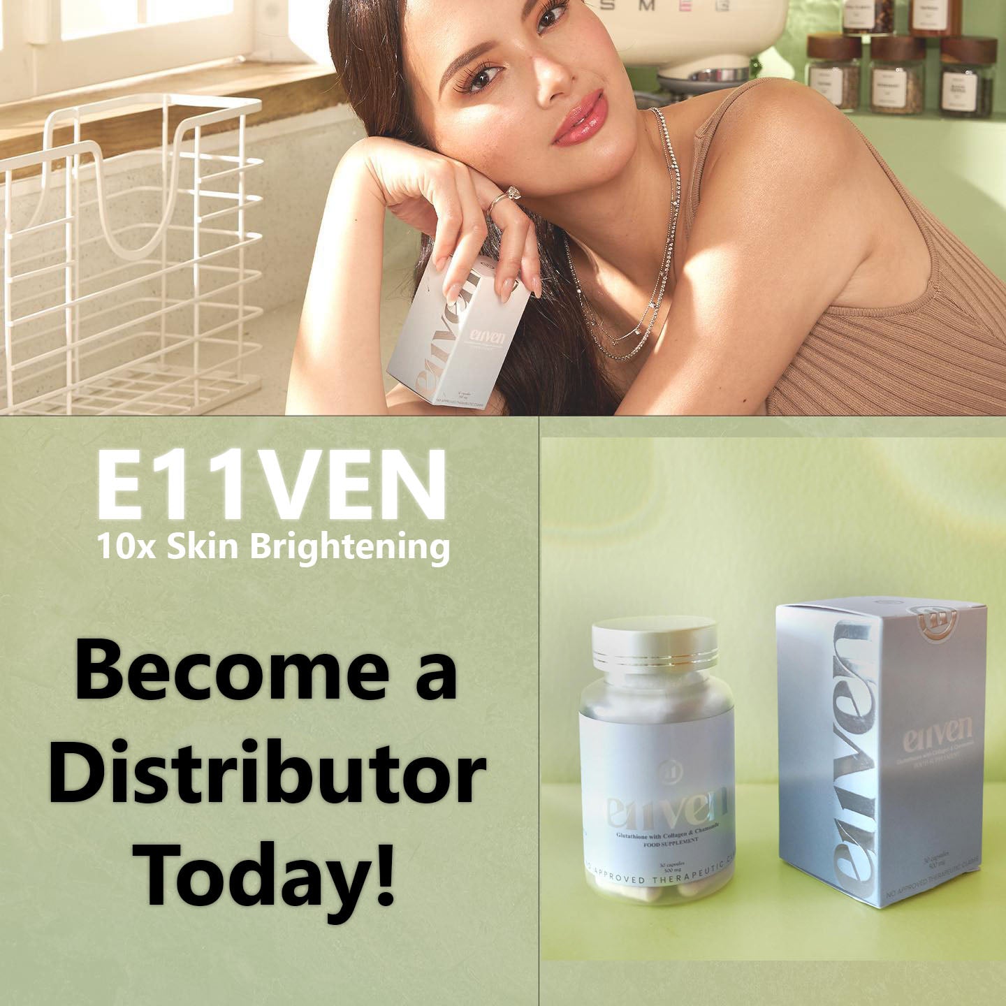 E11VEN Opitac™ Glutathione 30 Capsule Class S Japan Glutathione 500mg with 50mg Chamomile