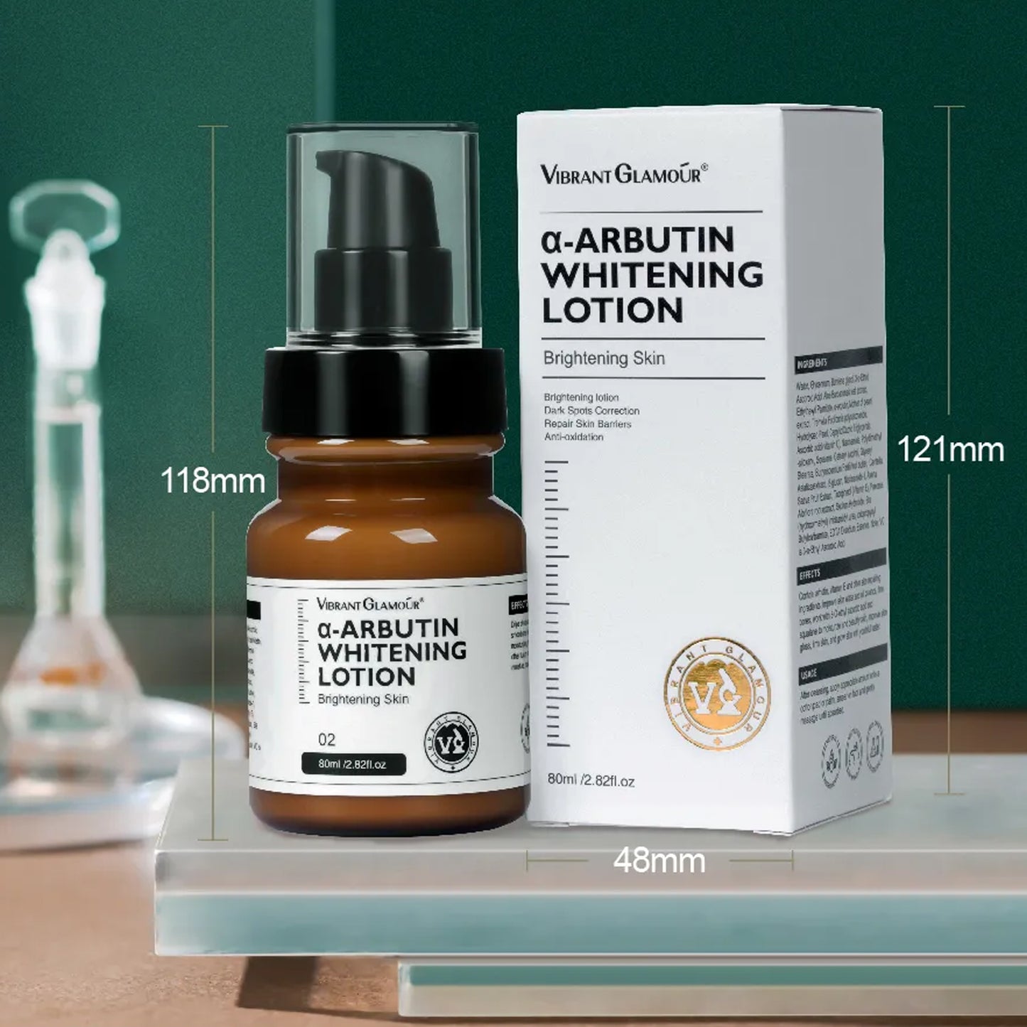 VG Vibrant Glamour - Alpha Arbutin Serum + Lotion for Skin Brightening