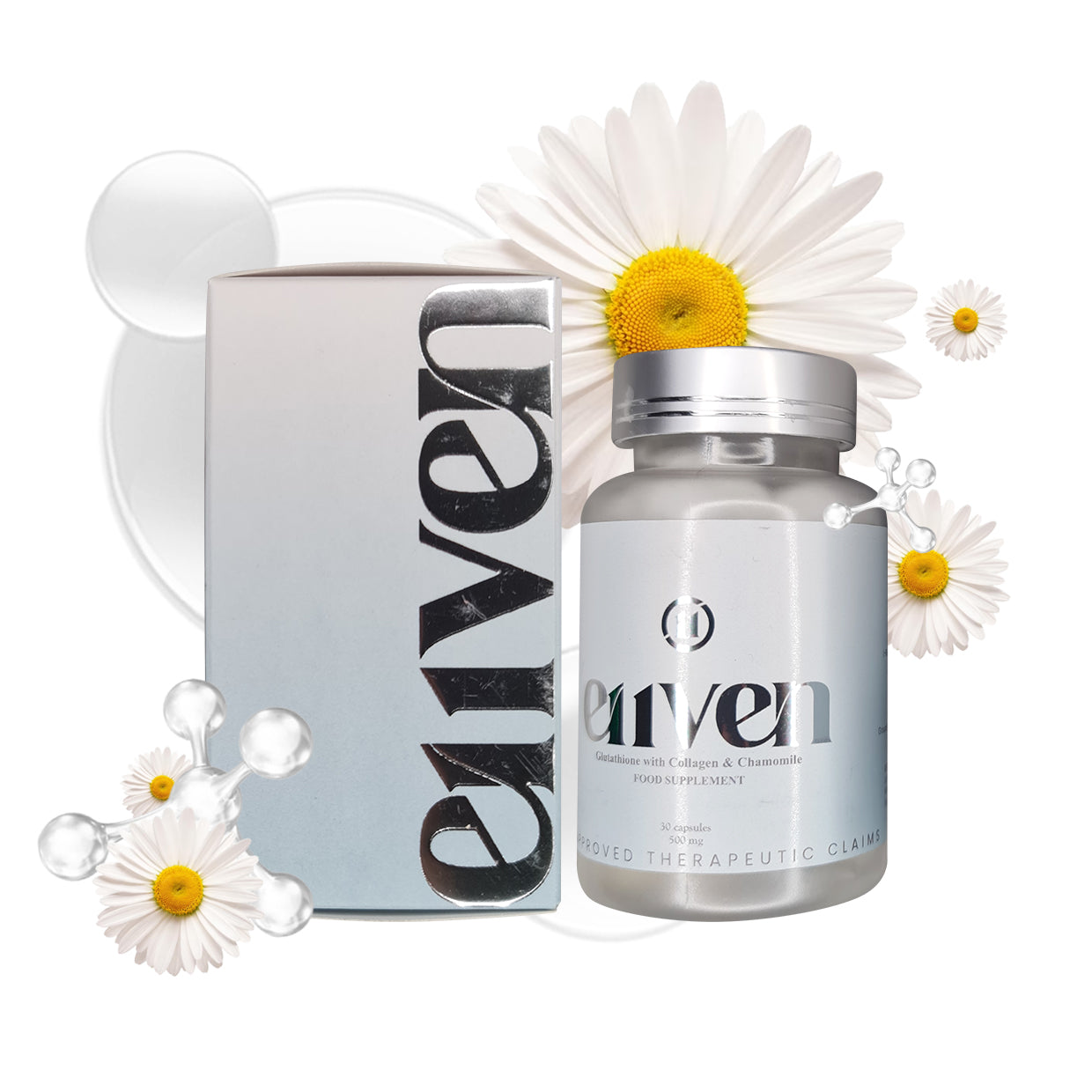 E11VEN Opitac™ Glutathione 30 Capsule Class S Japan Glutathione 500mg with 50mg Chamomile