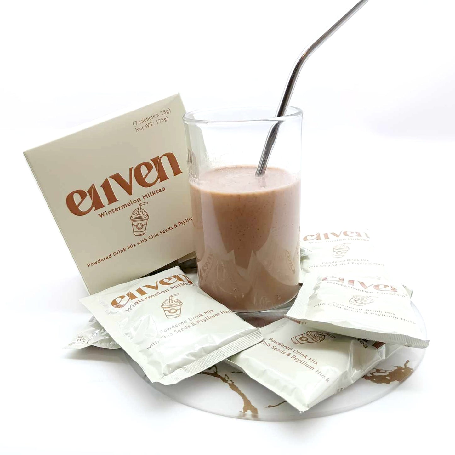E11VEN Milk-Tea 7 Sachets with Chia Seeds