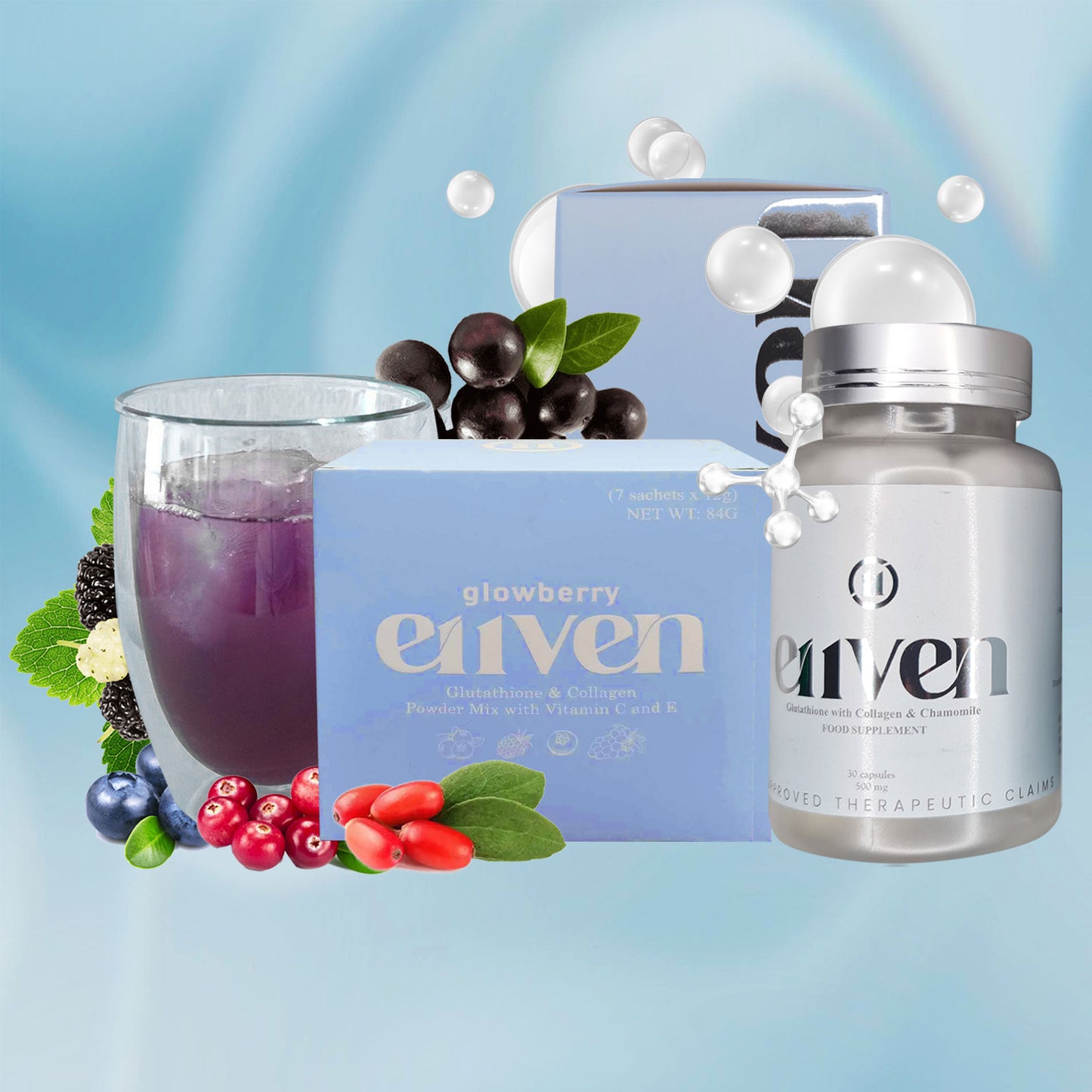 E11VEN Opitac™ Glutathione 30 Capsule Class S Japan Glutathione 500mg with 50mg Chamomile