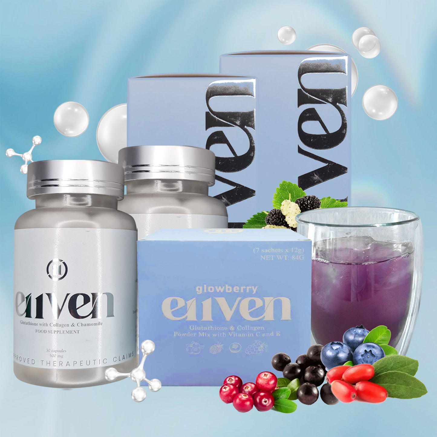 E11VEN Opitac™ Glutathione 30 Capsule Class S Japan Glutathione 500mg with 50mg Chamomile