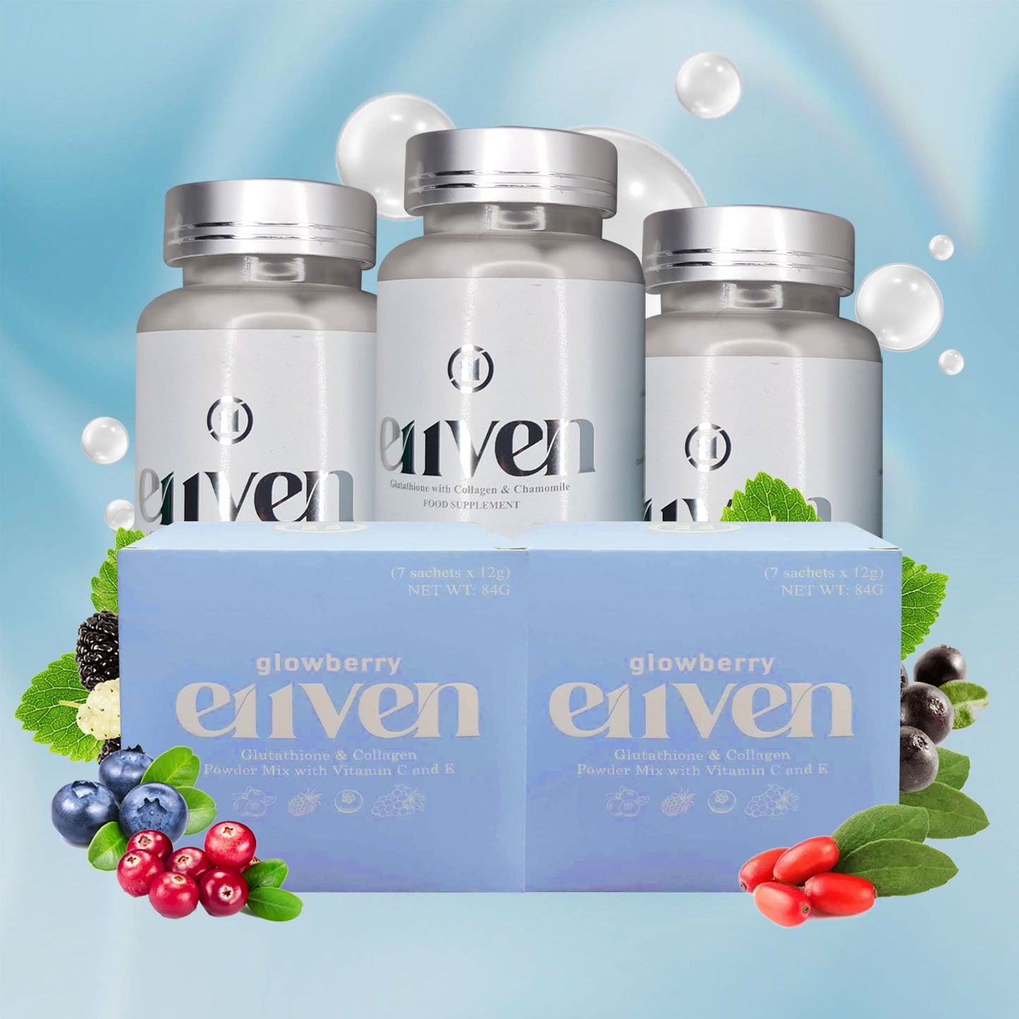 E11VEN Opitac™ Glutathione 30 Capsule Class S Japan Glutathione 500mg with 50mg Chamomile