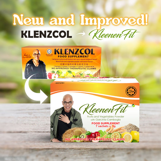 KLENZCOL(NOW KLEENENFIT) Prebiotics and Plant Fiber Drink for Gut Health, Colon Cleanse Fiber Drink 1Box / 7Sachets