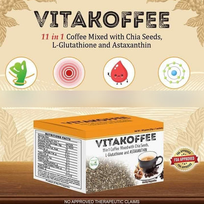 Vitakoffee 11 in 1 Coffee Mix - 7 Sachets